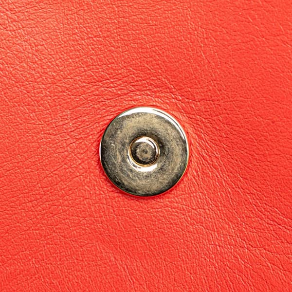Pre-owned Chloé Small Leather Faye Crossbody Red