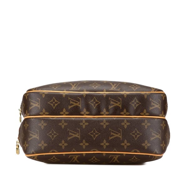 Pre-owned Louis Vuitton Monogram Reporter PM Brown