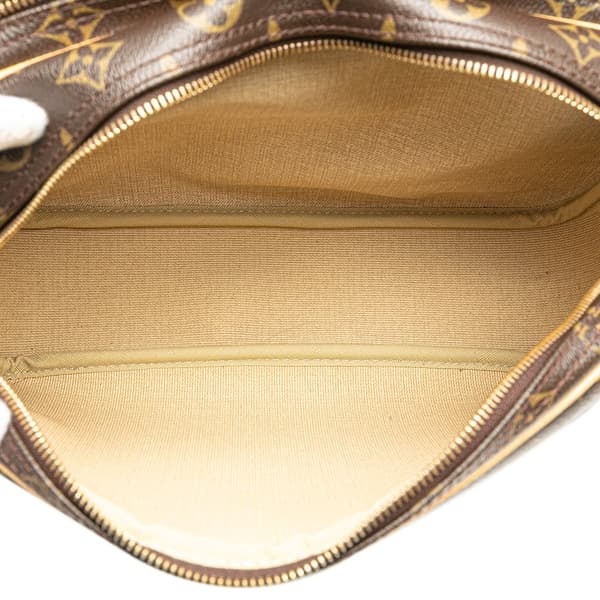 Pre-owned Louis Vuitton Monogram Reporter PM Brown