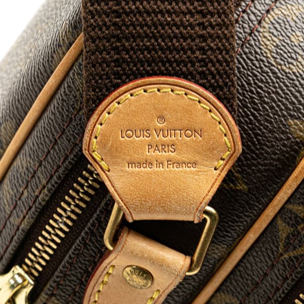Pre-owned Louis Vuitton Monogram Reporter PM Brown