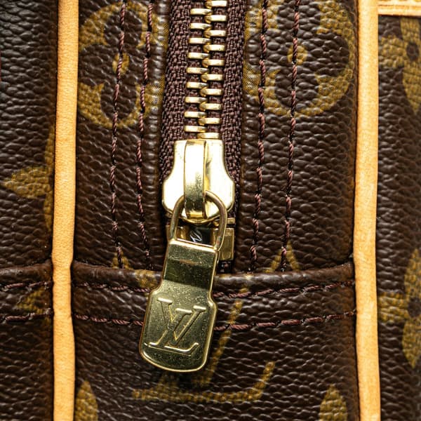 Pre-owned Louis Vuitton Monogram Reporter PM Brown