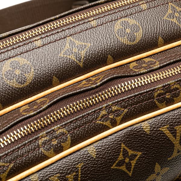 Pre-owned Louis Vuitton Monogram Reporter PM Brown