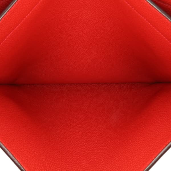 Pre-owned Hermès Togo Kelly Depeches 38 Red