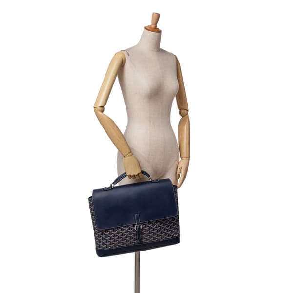 Pre-owned Goyard Goyardine Citadin PM Blue