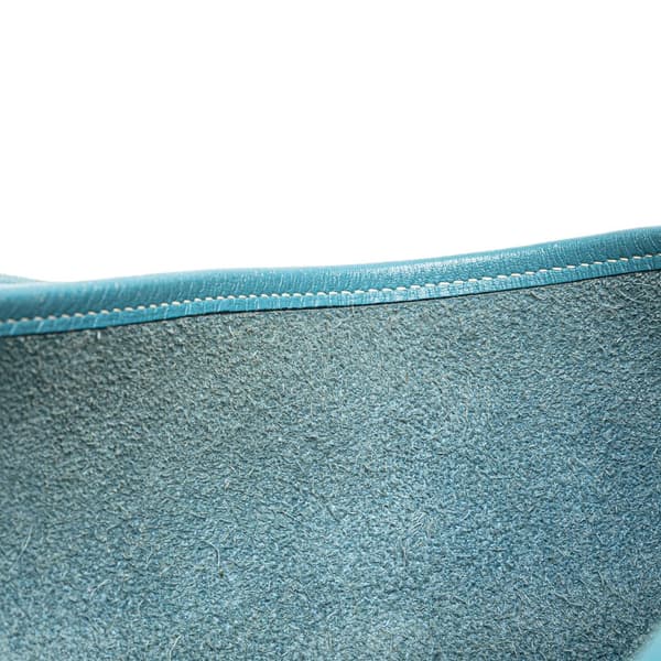 Pre-owned Hermès Clemence Evelyne II GM Blue