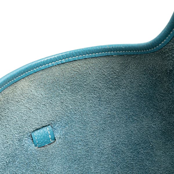 Pre-owned Hermès Clemence Evelyne II GM Blue