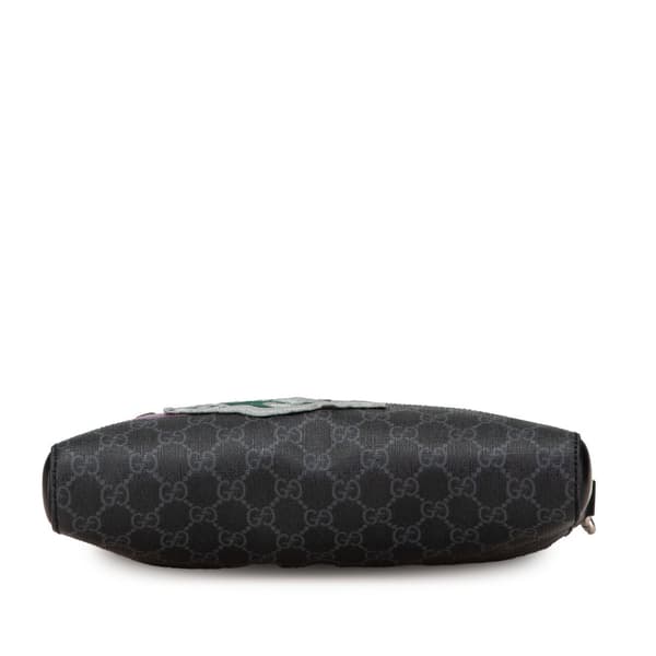 Pre-owned Gucci GG Supreme Night Courrier Crossbody Black