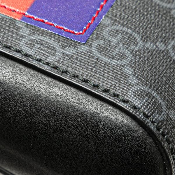 Pre-owned Gucci GG Supreme Night Courrier Crossbody Black