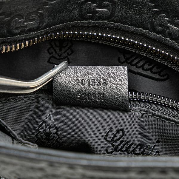 Pre-owned Gucci Guccissima Crossbody Black