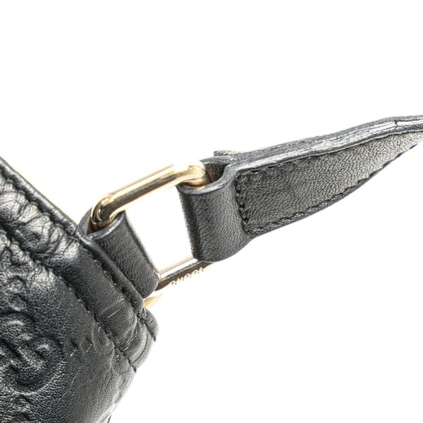 Pre-owned Gucci Guccissima Crossbody Black