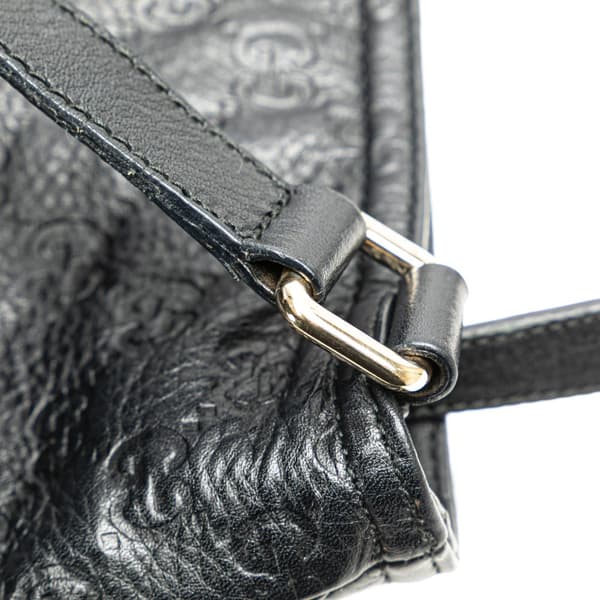 Pre-owned Gucci Guccissima Crossbody Black