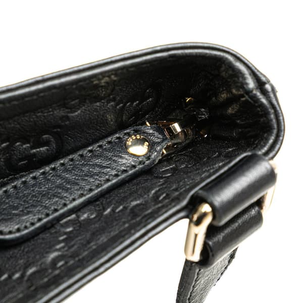 Pre-owned Gucci Guccissima Crossbody Black