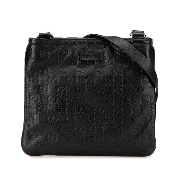 Pre-owned Gucci Guccissima Crossbody Black
