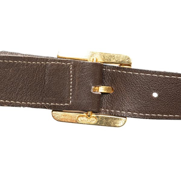 Pre-owned LOEWE Anagram Suede Crossbody Brown