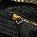 Miniatyrbilde 6 av 10: Pre-owned Prada Vitello Phenix Striped Strap Crossbody Black