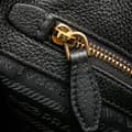 Miniatyrbilde 7 av 10: Pre-owned Prada Vitello Phenix Striped Strap Crossbody Black
