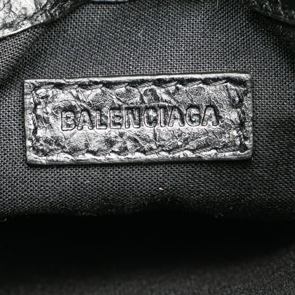 Pre-owned Balenciaga Small Lambskin Arena Explorer Pouch Black