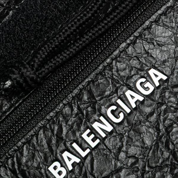 Pre-owned Balenciaga Small Lambskin Arena Explorer Pouch Black
