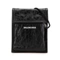 Miniatyrbillede 1 af 10: Pre-owned Balenciaga Small Lambskin Arena Explorer Pouch Black