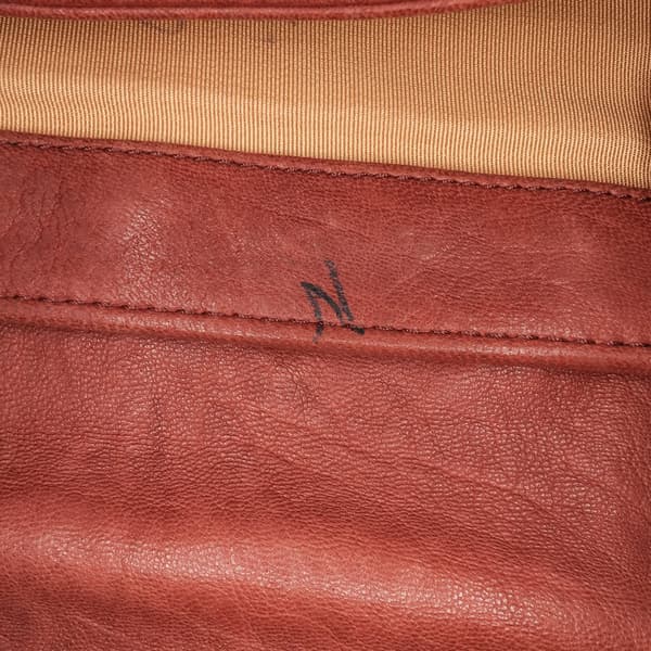 Pre-owned Chanel Large Quilted Lambskin Chain Around Flap Brown