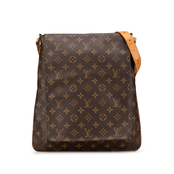 Pre-owned Louis Vuitton Monogram Musette Salsa GM Brown