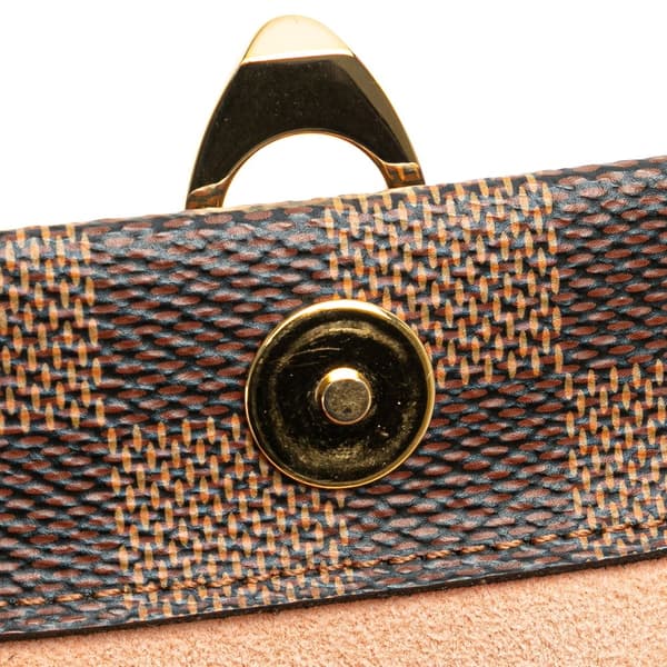 Pre-owned Louis Vuitton Damier Ebene Vavin Wallet on Chain Brown
