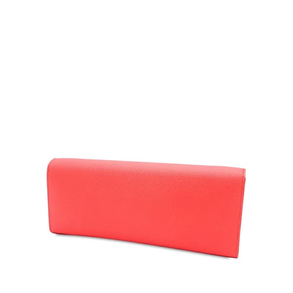 Pre-owned Hermès Epsom Chaine d Ancre To Go Wallet Pink