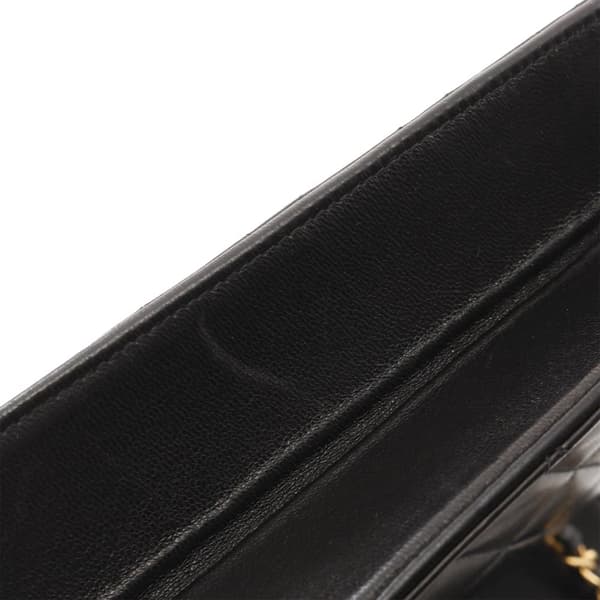 Pre-owned Chanel CC Quilted Lambskin Single Flap Black