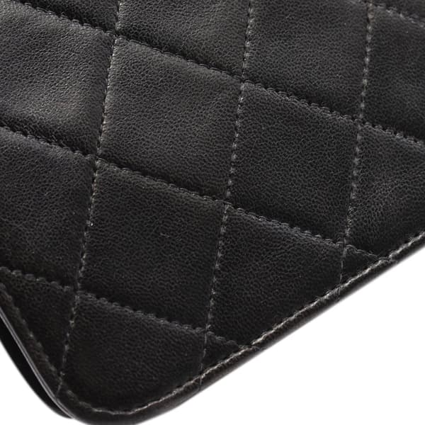Pre-owned Chanel CC Quilted Lambskin Single Flap Black