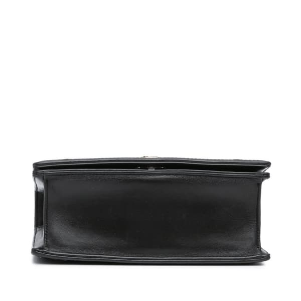 Pre-owned Dior Medium Calfskin Stitch Diorama Flap Black