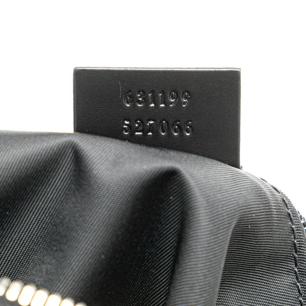 Pre-owned Gucci Techno Canvas Web Messenger Bag Black