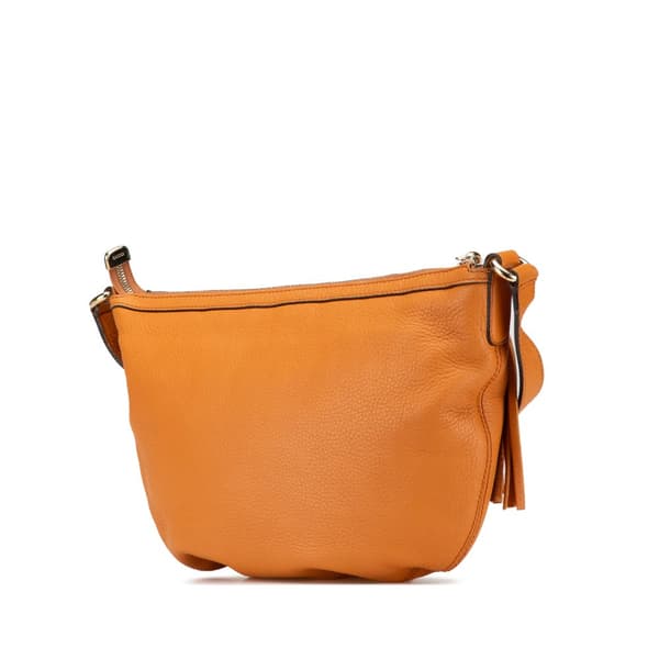 Pre-owned Gucci Leather Soho Crossbody Orange