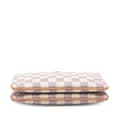 Miniatyrbillede 3 af 9: Pre-owned Louis Vuitton Damier Azur Double Zip Pochette White