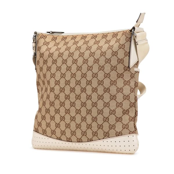 Pre-owned Gucci GG Canvas Crossbody Brown