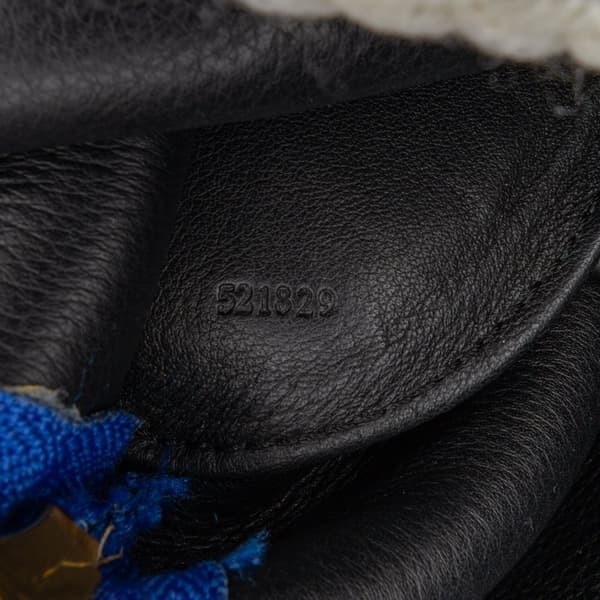 Pre-owned LOEWE Mini Calfskin Stitched Bunny Crossbody Blue