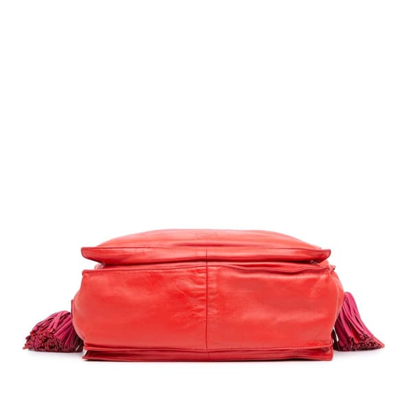 Pre-owned LOEWE Nappa Flamenco Tassel 22 Red