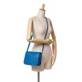 Miniatyrbillede 7 af 7: Pre-owned Bottega Veneta Nappa Intrecciato Flap Crossbody Blue