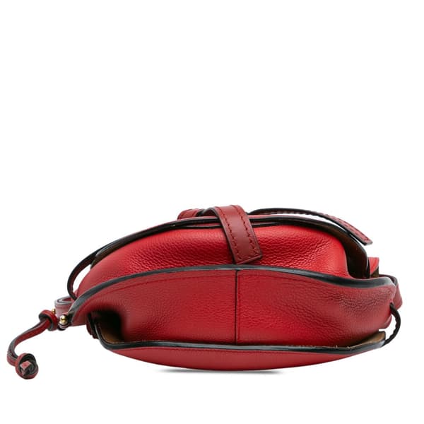 Pre-owned LOEWE Small Leather Gate Crossbody Red