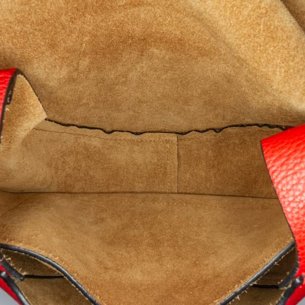 Pre-owned LOEWE Small Leather Gate Crossbody Red