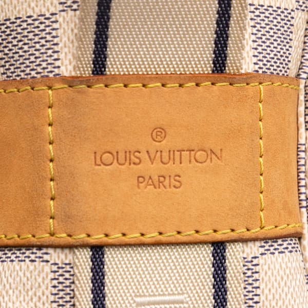 Pre-owned Louis Vuitton Damier Azur Naviglio White