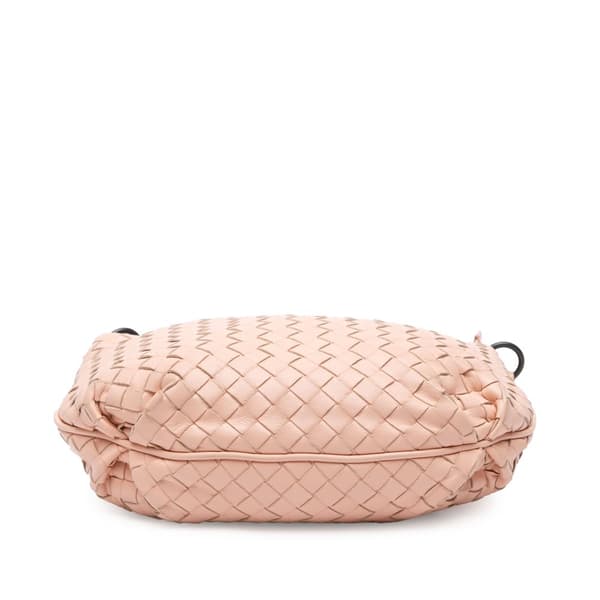 Pre-owned Bottega Veneta Nappa Intrecciato Crossbody Pink