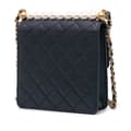 Miniatyrbild 2 av 10: Pre-owned Chanel Small Lambskin Chic Pearls Flap Blue