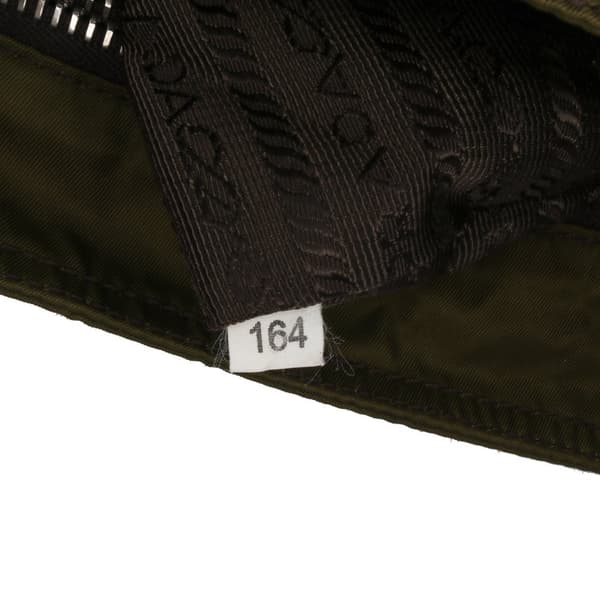 Pre-owned Prada Tessuto Zip Top Crossbody Green