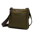Miniatyrbild 2 av 10: Pre-owned Prada Tessuto Zip Top Crossbody Green