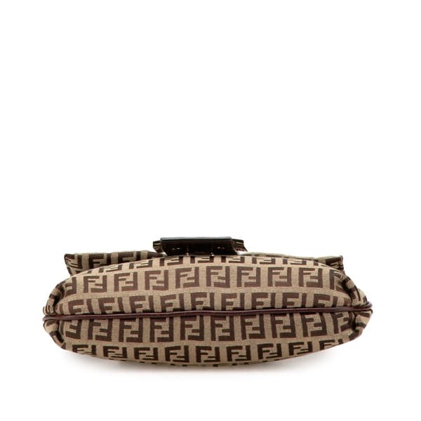 Pre-owned Fendi Zucchino Canvas Crossbody Brown