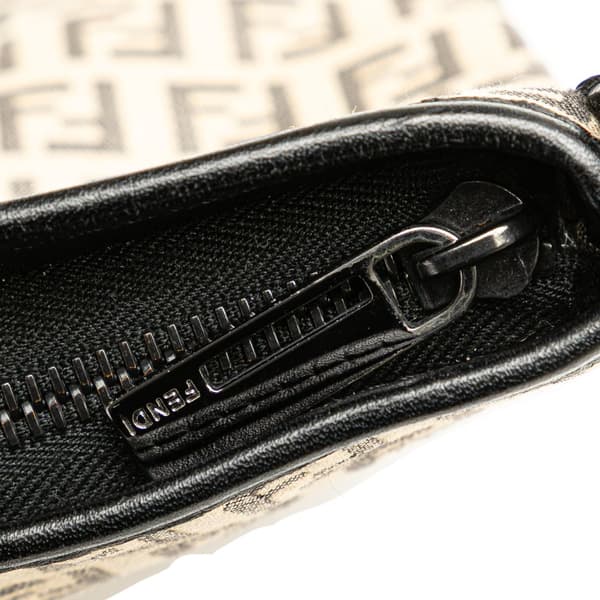 Pre-owned Fendi Zucchino Canvas Crossbody Brown