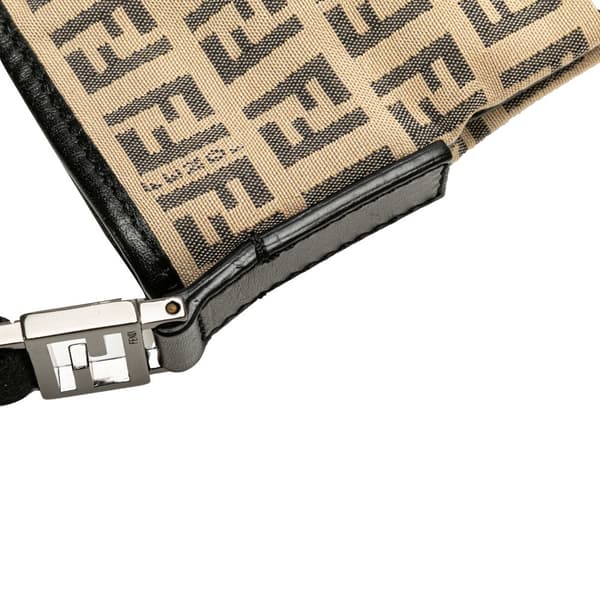 Pre-owned Fendi Zucchino Canvas Crossbody Brown