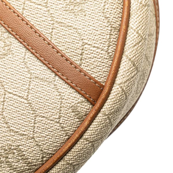 Pre-owned Dior Honeycomb Coated Canvas Crossbody Brown