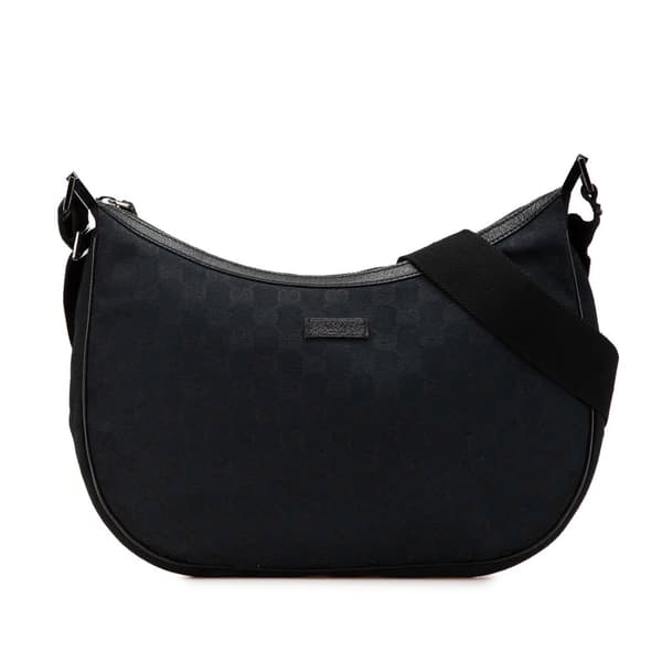Pre-owned Gucci GG Canvas Crossbody Black