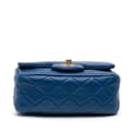 Pikkukuva 3 / 10: Pre-owned Chanel Mini Square Classic Lambskin Pearl Crush Single Flap Blue